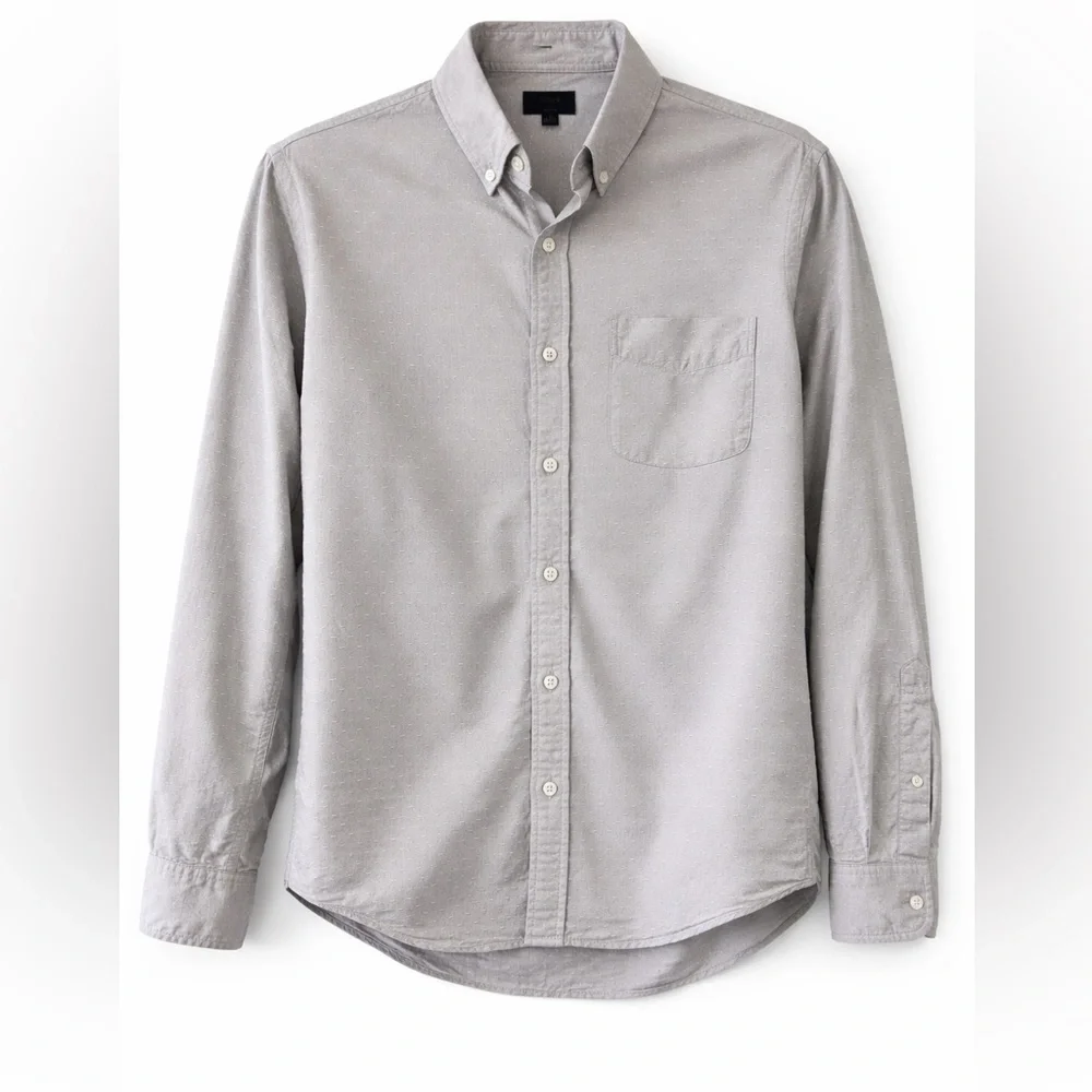 J. Crew Light Gray Button-Down Shirt